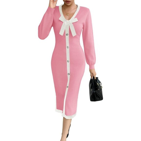 pink off shoulder dress Petal and Pup Women's Wilma Off Shoulder Dress